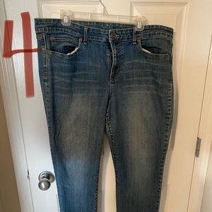 Straight leg denim